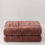 Trapunta Ciniglia Fiammata Lorey  Rosa Antico - immagine 3