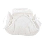 Cestino con 3 lavette Balza Blanc Mariclò A35368
