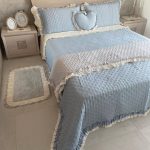 Boutis matrimoniale  Rochelle Azzurro