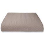 Trapuntino raso Major matrimoniale Maestri Cotonieri Home Tortora