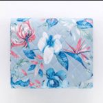 Trapuntino Hibis matrimoniale  Blu Rio