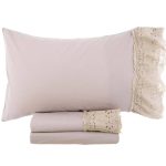 Completo Lenzuola matrimoniale Sangallo Blanc Mariclò A3564099 Tortora