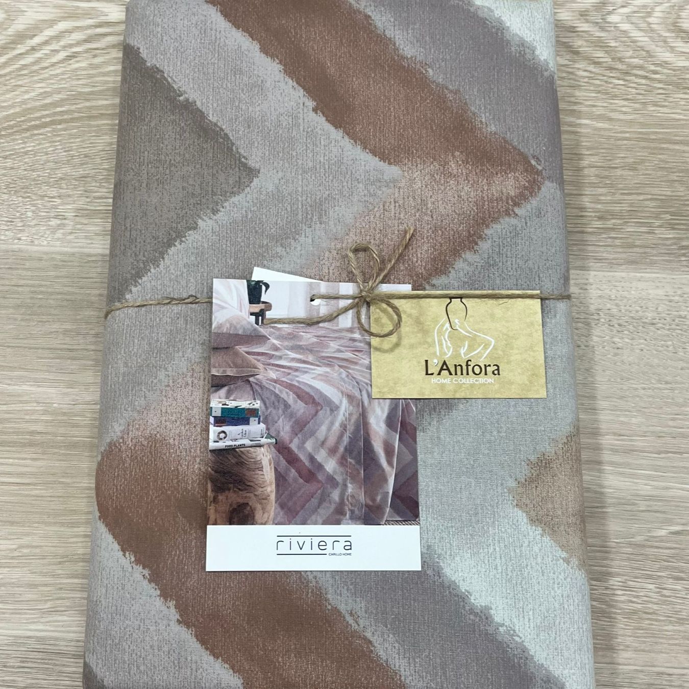 02191 -- 000 (2298) Copritutto Cotone 180 x 280 cm Arben Crema By Riviera - immagine 1