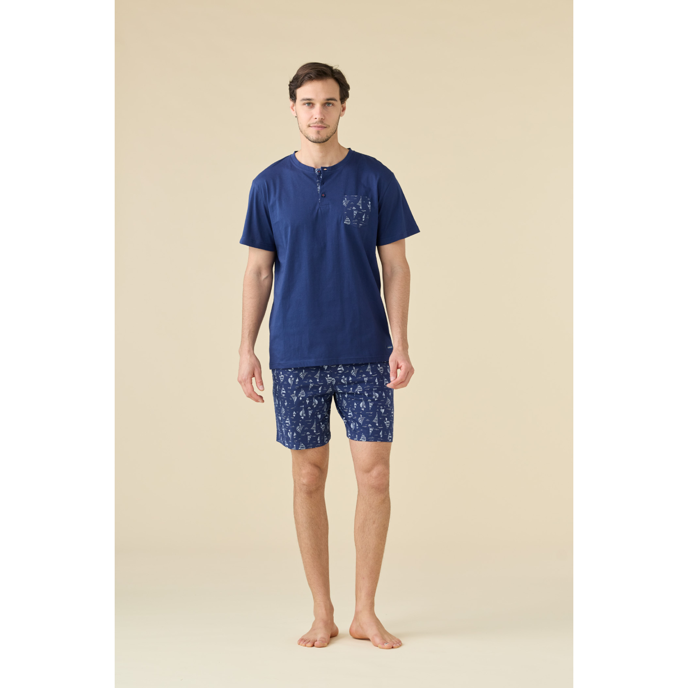 02211 -- 000 (2318) Pigiama Uomo Mezza Manica FC003269 by Noìdinotte - immagine 1