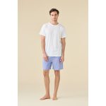 Pigiama Uomo Mezza Manica Bianco FC003276 by Noidìnotte