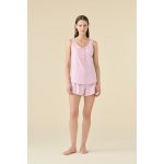 Pigiama Donna Conformato a Spalla larga Pantalone Corto FA009604