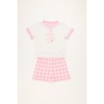 Pigiama Neonata Cotone mezza manica e pantalone corto Noìdinotte FT000890