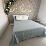 Copriletto Cotone 2P Jacquard Alba Carta da Zucchero By Riviera